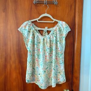 LC Lauren Conrad Floral Print Women's Blouse